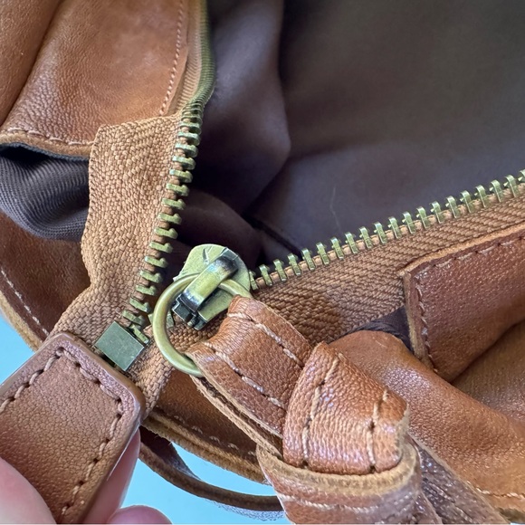 Dolce & Gabbana Large Leather Shoulder Bag with Logo Charms Distressed Brown - Picture 13 of 16